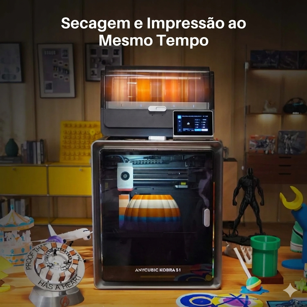 Impressora 3D Anycubic Kobra S1 Combo