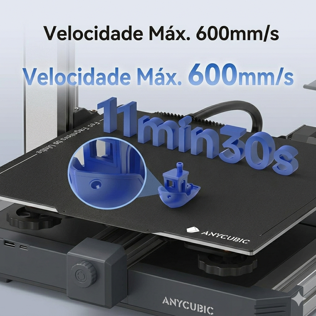 Impressora anycubic kobra 3 v2 combo